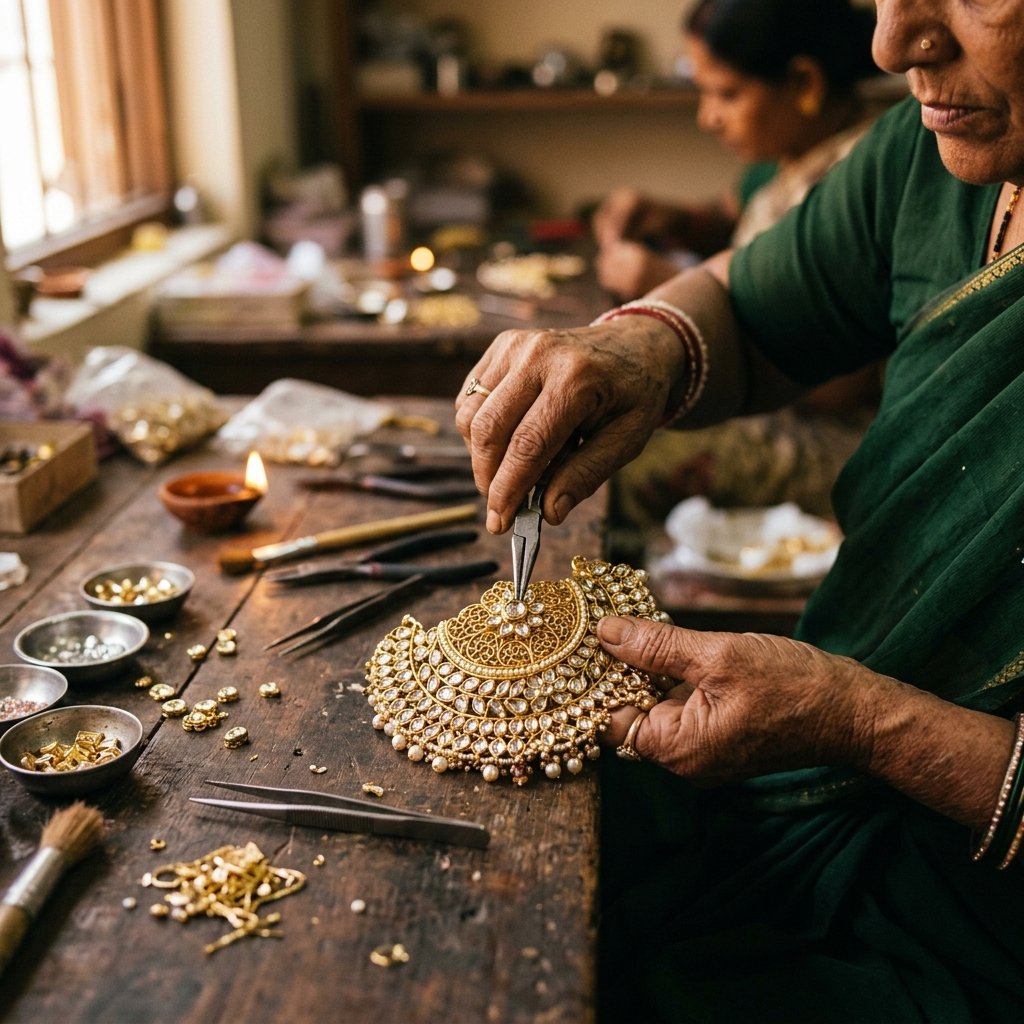Artisan Crafting Jewellery